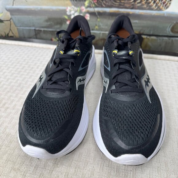 Saucony Omni 22 Mens Size 11 Black/White Running Shoes Lightweight Breathable - Picture 2 of 7